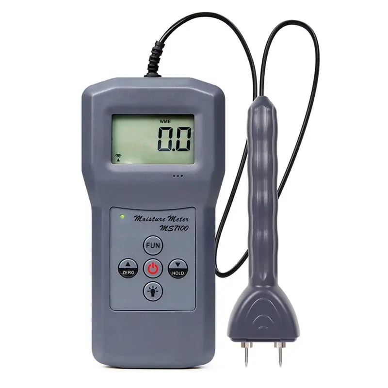 

AB47-MS7100 Pin Type Digital For Wood Moisture Meter 0-80% Range For Wood Bamboo Measurement Tool
