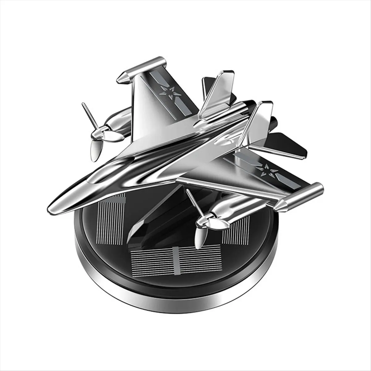 ABME New Solar Car Air Freshener,Al Alloy Airplane Air Fresheners for Car, Car Perfume Aromatherapy Diffuser