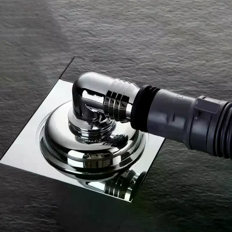 /PFU/Machine Floor Drain Connector Drain Pipe Sewer Odor And Overflow Preventer Bathroom Three Way Cover Washing