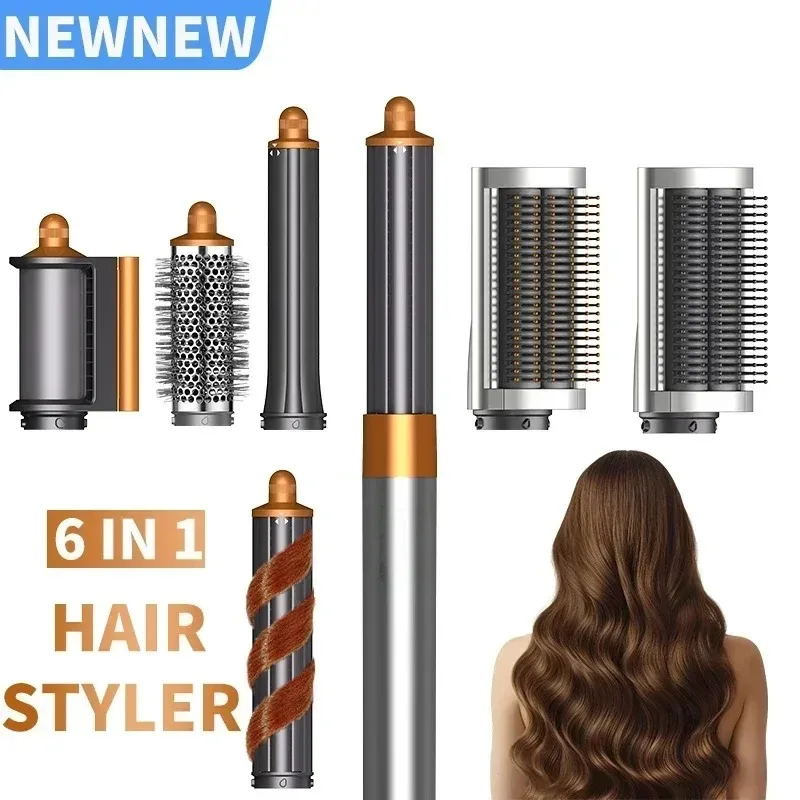 

6 in 1 Hair Styler High-Speed Negative Ion Hair Dryer Multi Hair Styler Professional Blow Dryer Brush for Curling Gift for Women