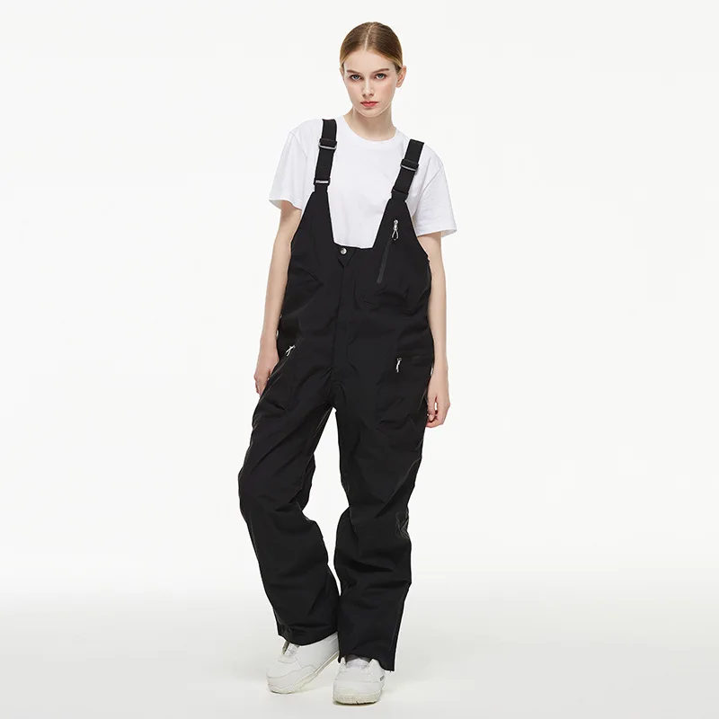 

Women Snow Pants Winter Warm Skiing Trousers Outdoor Men Overalls New Strap Ski Pants Windproof Waterproof Snowboard Jumpsuits