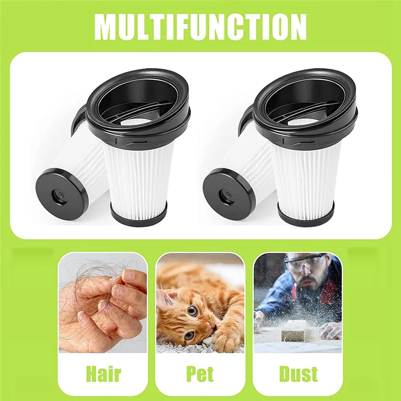8 Handheld Vacuum Cleaner Filters, for Grundig Vch 9629 Vch 9630 Vch 9631, Vacuum Cleaner Filter with Cleaning Brush image 5