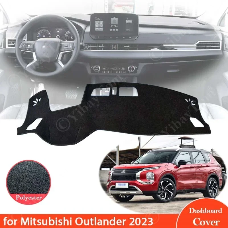 New For Mitsubishi Outlander 2023 Car Accessorie Dashboard Cover Protective Pad Rug Anti-Slip Mat Dash Board Sunshade Carpet