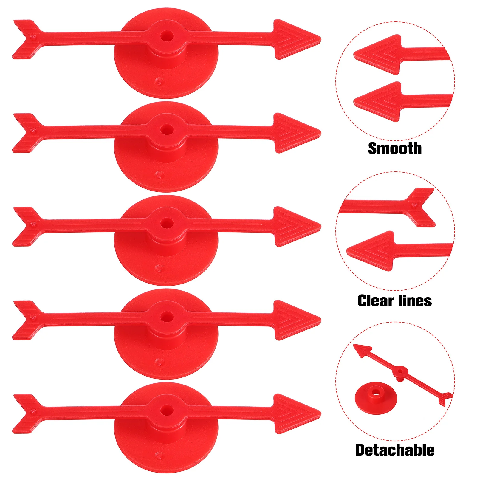 25 قطعة لوحة مدقق الدورية لعبة مؤشرات بلاستيكية ملحق السهم المغازل للألعاب الأحمر استبدال الطفل