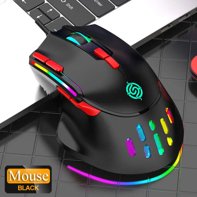 

Q15 RGB освещение макро определение игровая мышь сотовая полая 9-клавишная модная проводная мышь настольный офис домашний ноутбук периферийные устройства для ПК