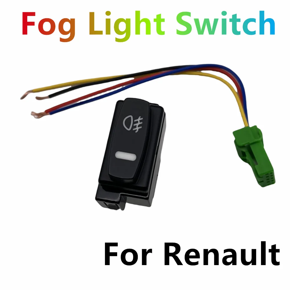 

Оранжевый + зеленый 12 В, новая кнопка включения противотуманных фар для Renault Laguna 2001-2007 Megane Scenic Twingo II Espace IV Master Trafic II