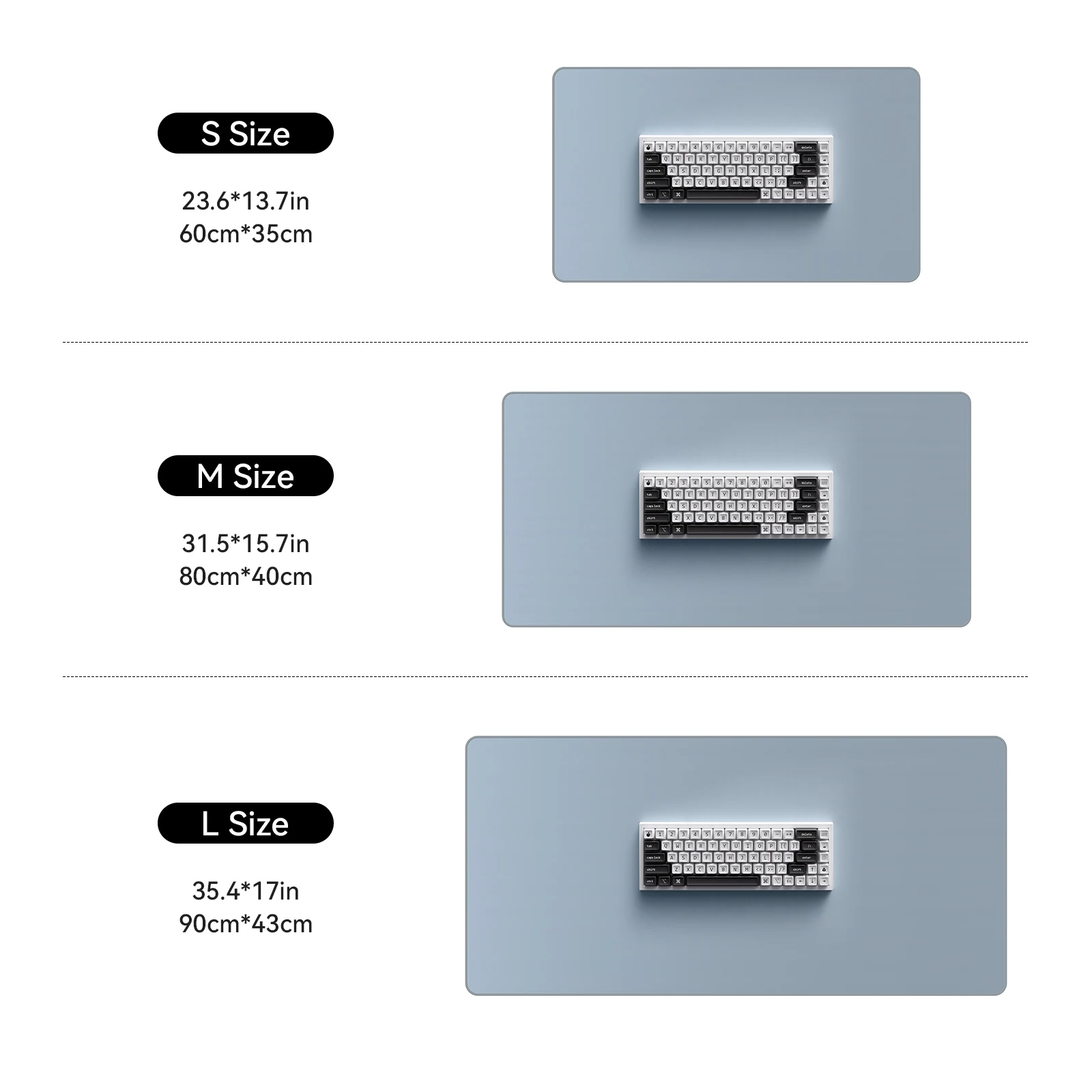 Large Gaming Mouse Pad with Non-Slip Rubber Base,Stitched Edge,Waterproof Desk mat for Laptop,Computer & PC, Gamer,Office & Home