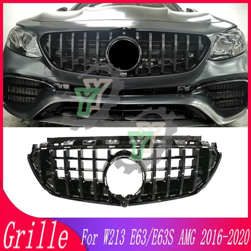 

GT Style Front Bumper Grille Upper Racing Grill For Mercedes Benz W213 E Class E63/E63S AMG Model 2016 2017 2018 2019 2020