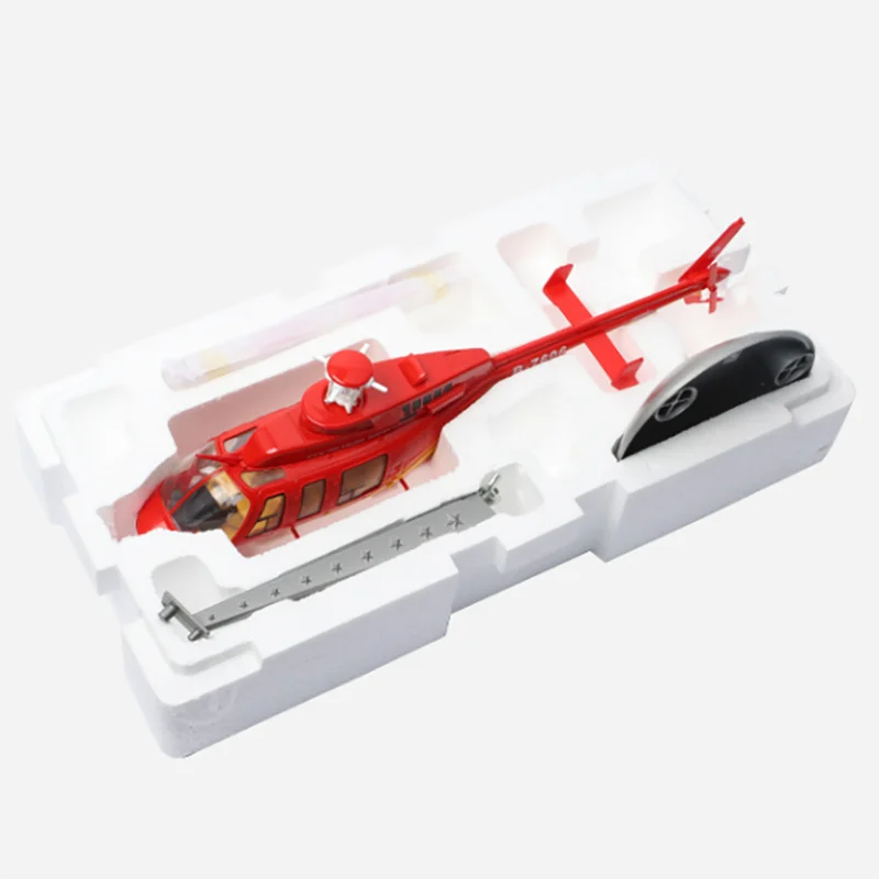 Scale 1/32 Bell 407 Helicopter Miniature Diecast Alloy Eco-friendly Material Aircraft Model Souvenir Collection Gift Toy For Boy