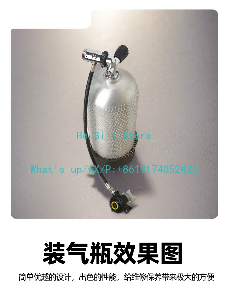 Diving Primary Pressure Reducing Valve Regulator Breathing Apparatus, Regulation Head Equipment High Flow DIN Interface Reducer