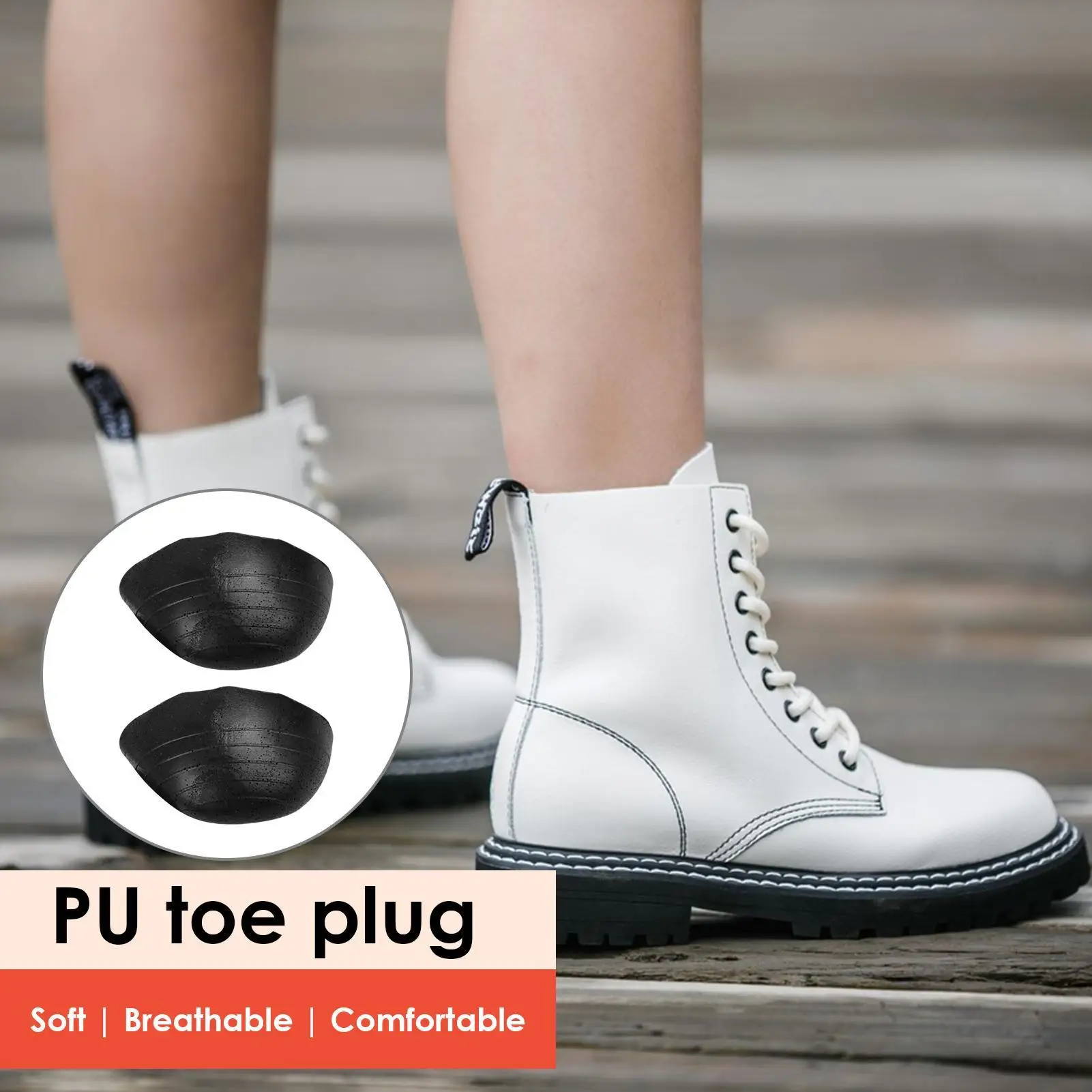 1 زوج أحذية رئيس مكافحة إلى الأمام انزلاق تو الوسادة كوتابل بولي Foam رغوة تو المقابس قابل للغسل مقاومة للصدمات تو إدراج حشو الحذاء