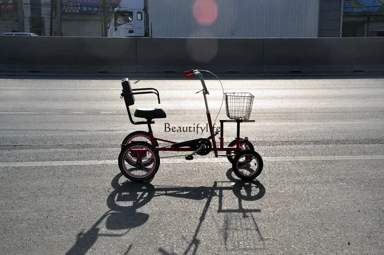 ld 38ld 38Middle-aged and elderly small human-powered bicycle rehabilitation four-wheel scooter, disc brake