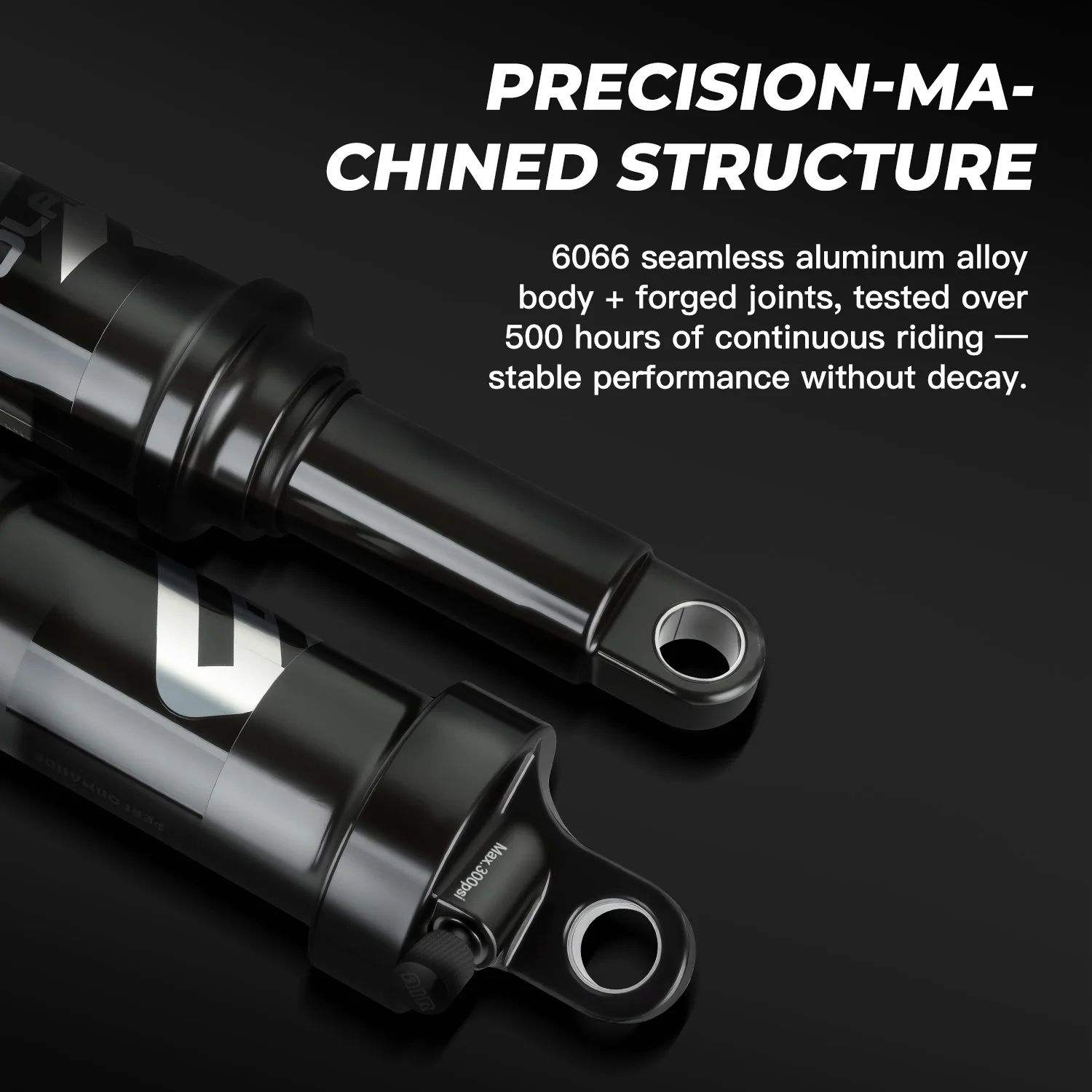 BOLANY MTB Rear Shock Damping Air Shock 165/190/210/230mm Air Adjustable Rear Suspension for Downhill Full Suspension Bicycle