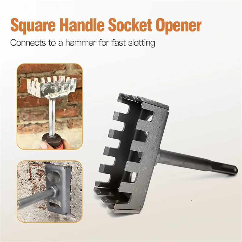 

Резак для квадратных отверстий для электрической коробки 86, пробойник для коробки, пробойник для пазов из нержавеющей стали, легкий инструмент для резки одного шага