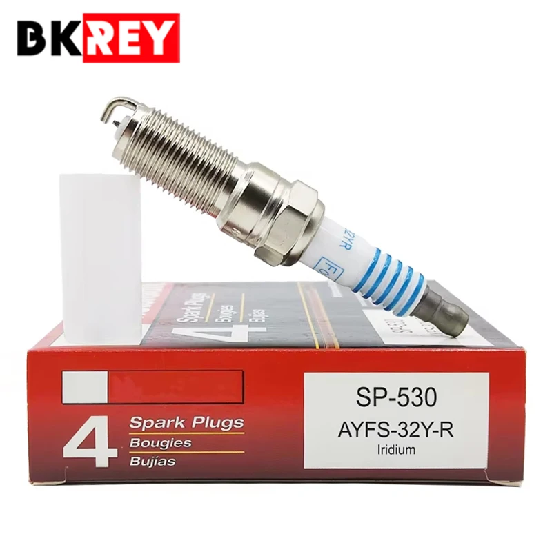 4pcs SP-530 AYFS32YR Platinum Spark Plug Fit For Ford C-Max Lincoln MKZ Fusion 2013 2014 2015 2016 SP530 SP 530