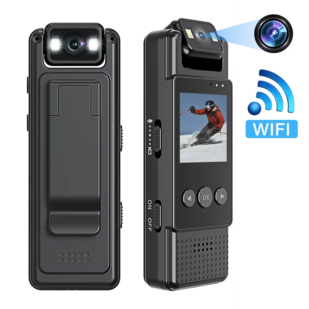 2024 MD17 Wifi Mini Camera 1080P Portable Digital Video Recorder Worn Police Small Body Cam Night Vision DV Miniature Camcorde