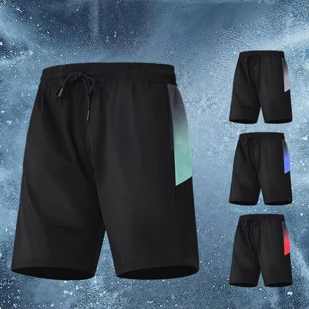

Breathable Sports Clothing Quick-dry Men's Sport Shorts with Adjustable Waist Breathable Fabric for Running Gym Leisure