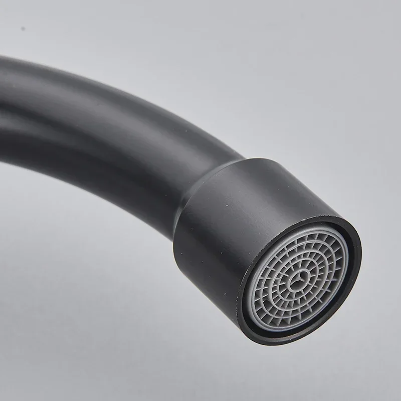 Kitchen Faucet with Spray Gun Wall Mounted Hot Cold Water Mixer Tap Rotatable Faucets Dual Water Mode No Dead Corner Cleaning