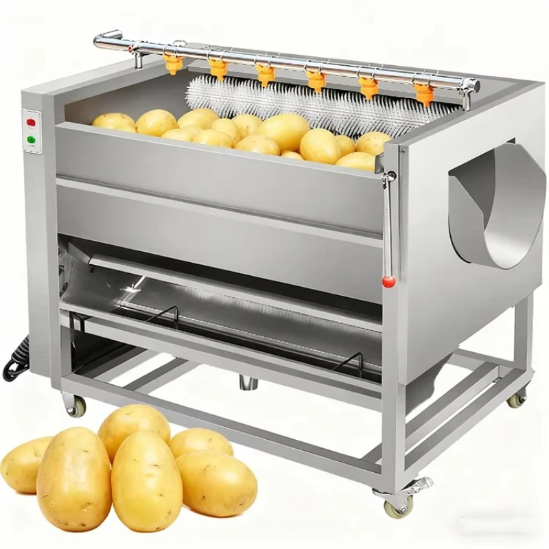 Potato Cleaning and Peeling Machine Cassava Carrot Potato Cleaning Machine