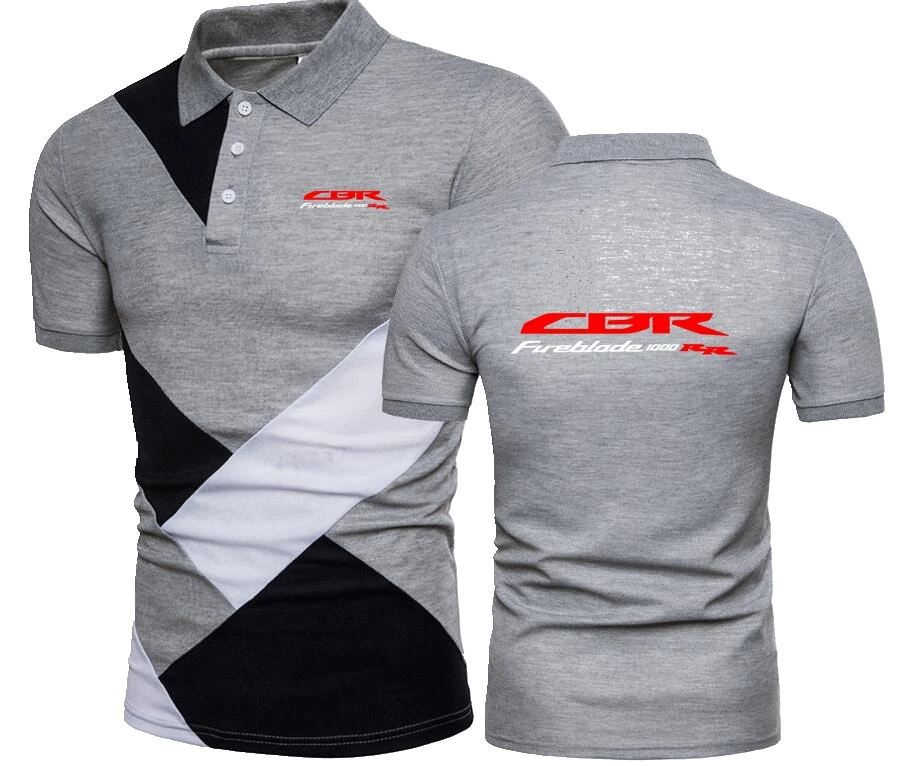 CBR 1000RR Splicing Polo Shirt Japan Motorbike CBR 1000 RR Fireblade Men Motorcycle Women Hondaes T-Shirt Polos F1 TShirt S-4XL