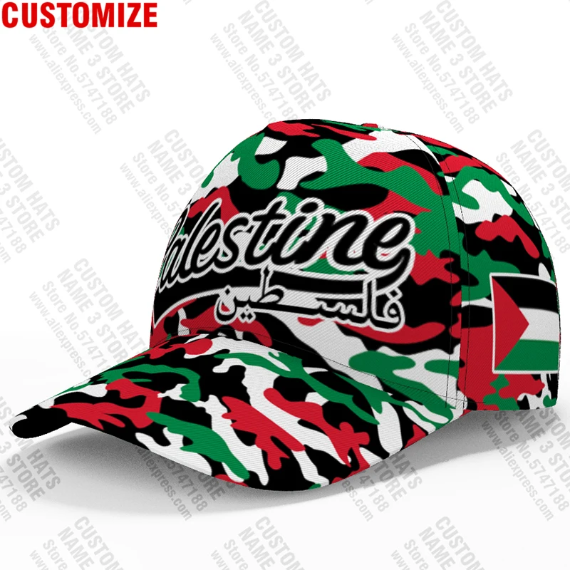 Palestine Baseball Caps Free Custom Name Number Team Logo Palaestina Hats Ple Country Travel Tate Palestina Nation Flag Headgear