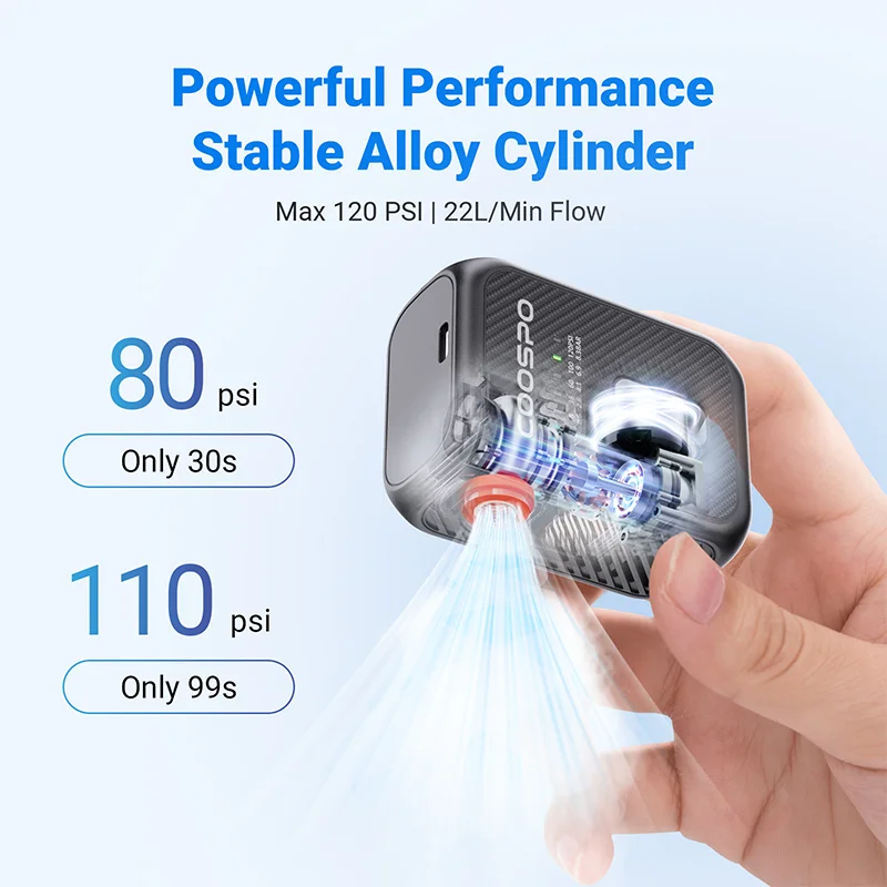 COOSPO AP-E1 Electric Air Pump Portable Inflator 120PSI MTB Road Bike Accessories for Bike Schrader Presta Tires