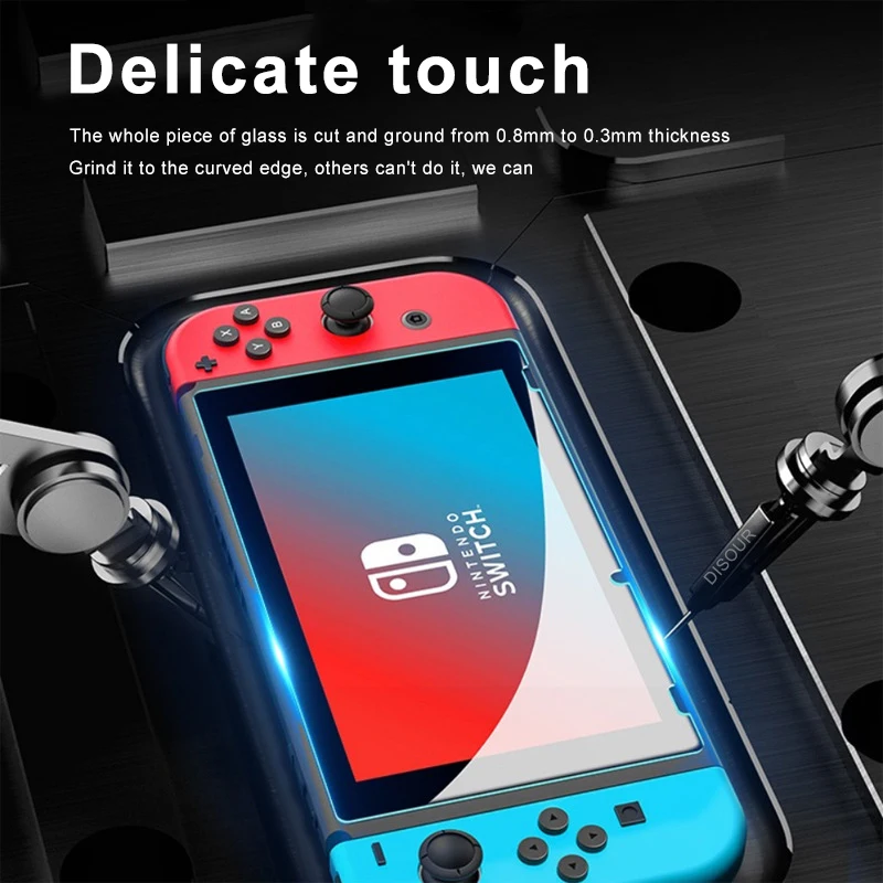 Película protectora de pantalla para Nintendo Switch, vidrio templado 9D HD, 3 piezas, 9H, NS Lite, Oled