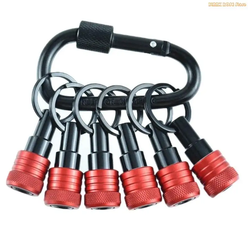 

K1AE 6 шт. 1/4 дюйма с шестигранным хвостовиком, алюминиевый держатель для отверток, удлинитель, адаптер для дрели, сменные