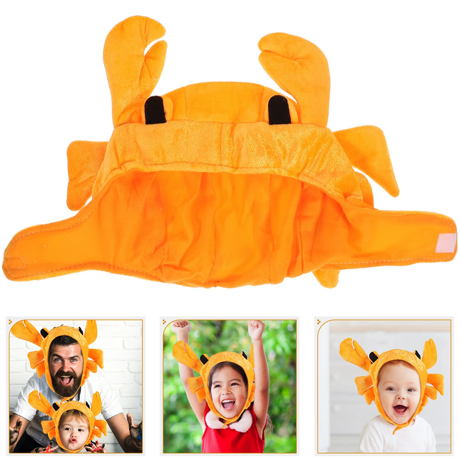 

Crab Hat for Party Cosplay Lightweight Fabric Comfortable Crab Photo Prop Animal Hat for Festival Celebration Dress Up
