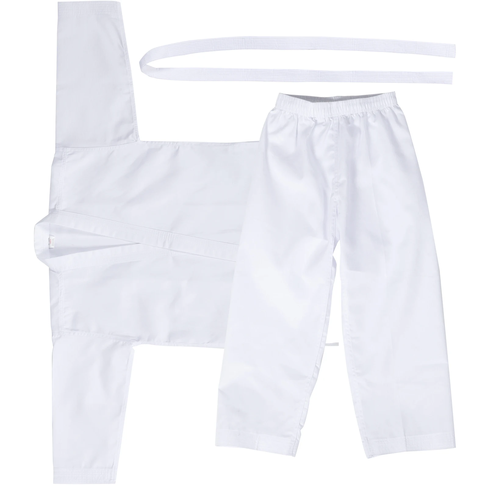 

1Set Professional Karate Costume Durable Training Uniform Elastic Waistband Reinforced Stitches Adult Karate Gear