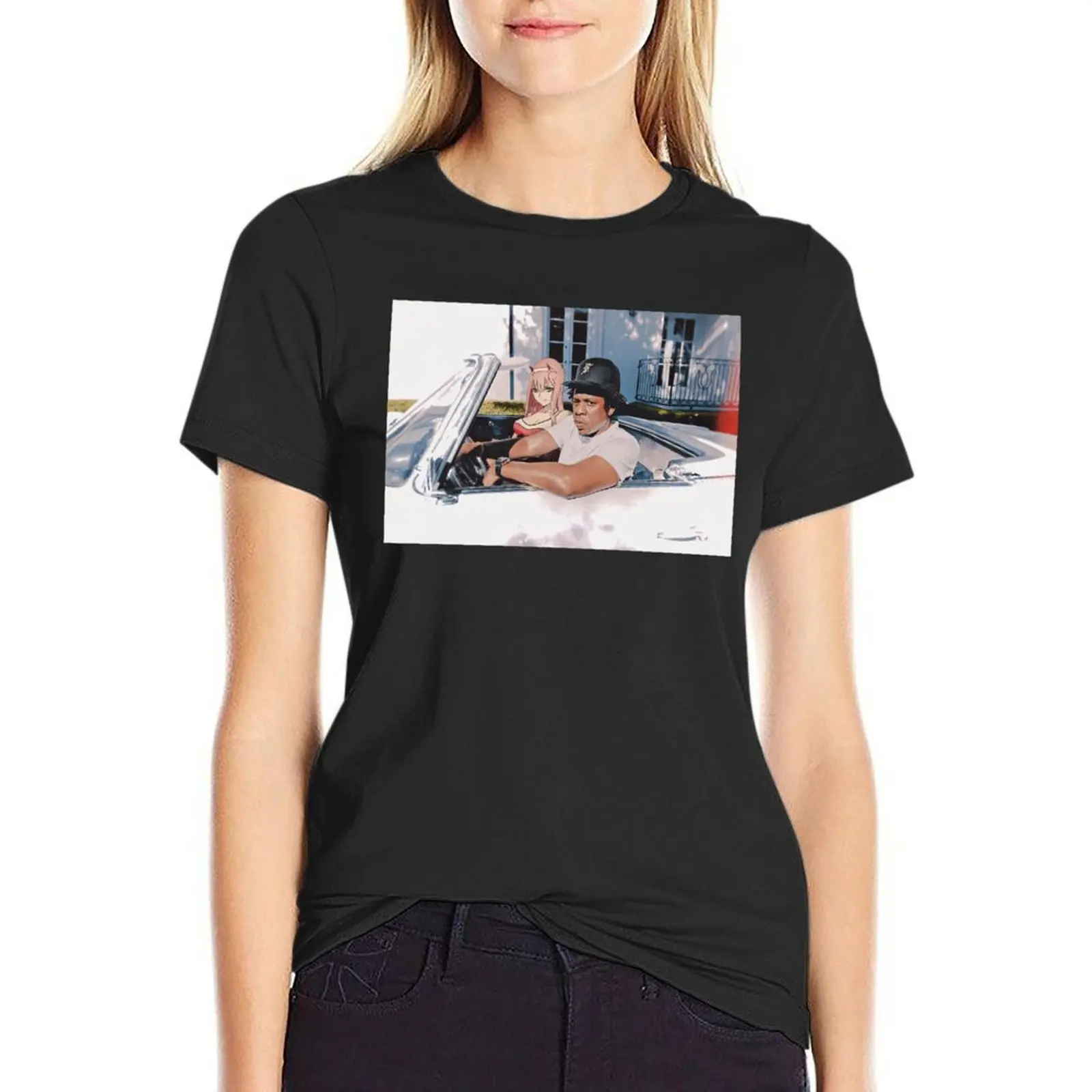 

Darling in the Z T-Shirt animal print shirt for girls quick-drying tees summer clothes Women's clothing