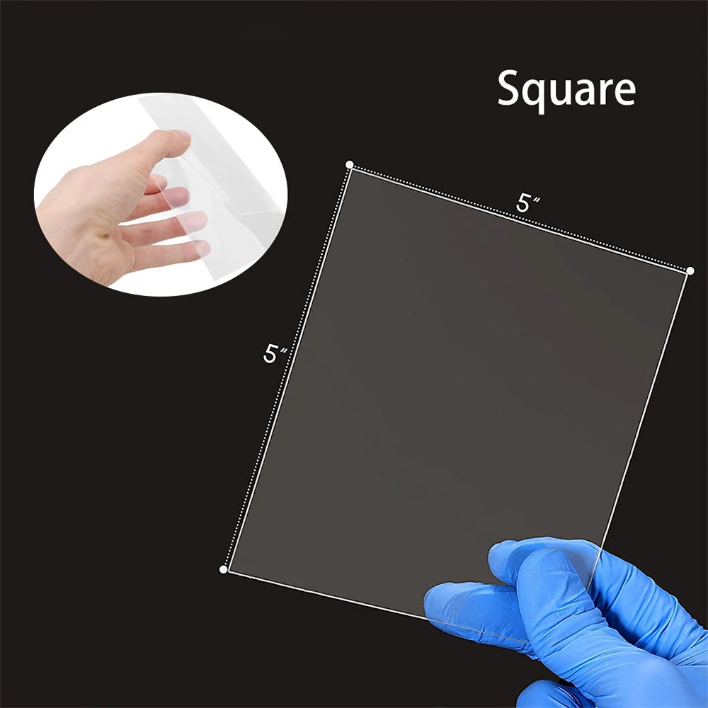 Dental Orthodontic Splint Retainer Slice Vacuum Forming Sheet Soft/Hard Square Plastic 0.8/1.0/1.5/2.0mm Thermoforming