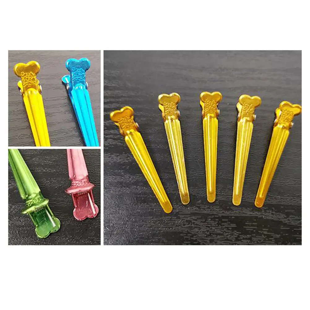 50Pcs High Quality Aluminum Hair Positioning Clips Professional Salon Grade Simple Duck Mouth Clips for Women Hair Styling Tools