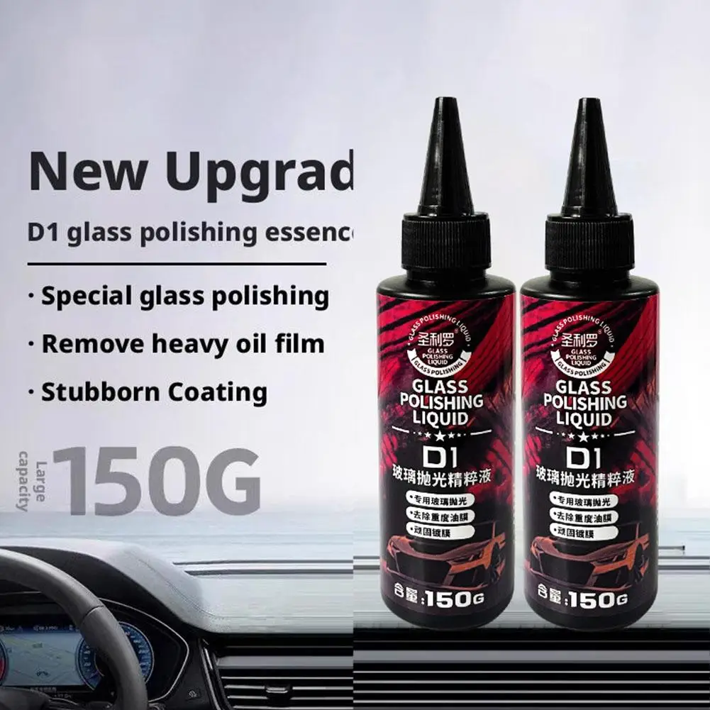 Glass Polishing Compound 150g Car Windshield Oil Film Window Glass Stain Degreaser Cleaning Remover Long-Lasting Remover Li B3E4