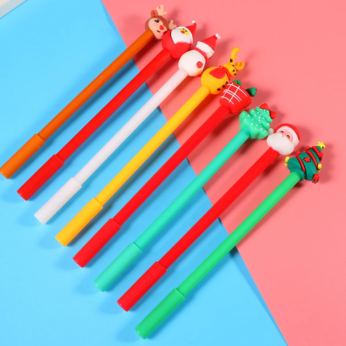 

24Pcs Christmas Themed Gel Pen Set Cute Cartoon Pens for Students Fine Tip Writing Stationery Xmas Gift Fun