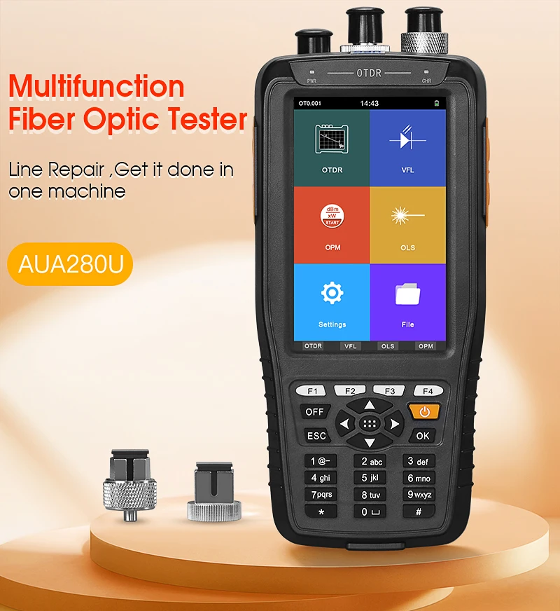 

COMPTYCO AUA280U/A Smart OTDR 1550nm with VFL/OPM/OLS Touch Screen FTTH Optical Time Domain Reflectometer UPC APC