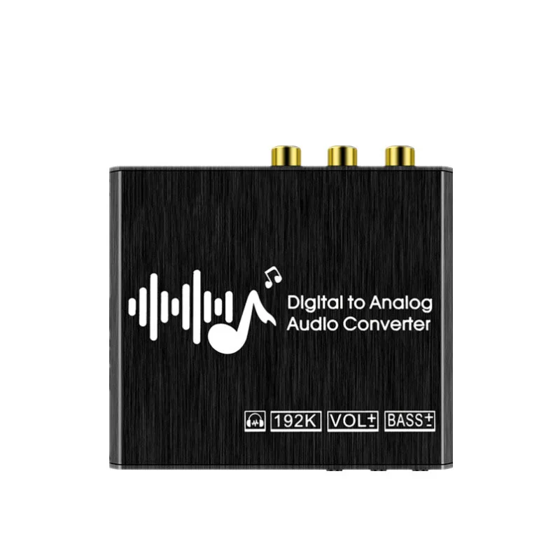 

New Digital To Analog Converter Fiber Optic Analog Audio Decoder USB Sound Card Digital Audio Converter