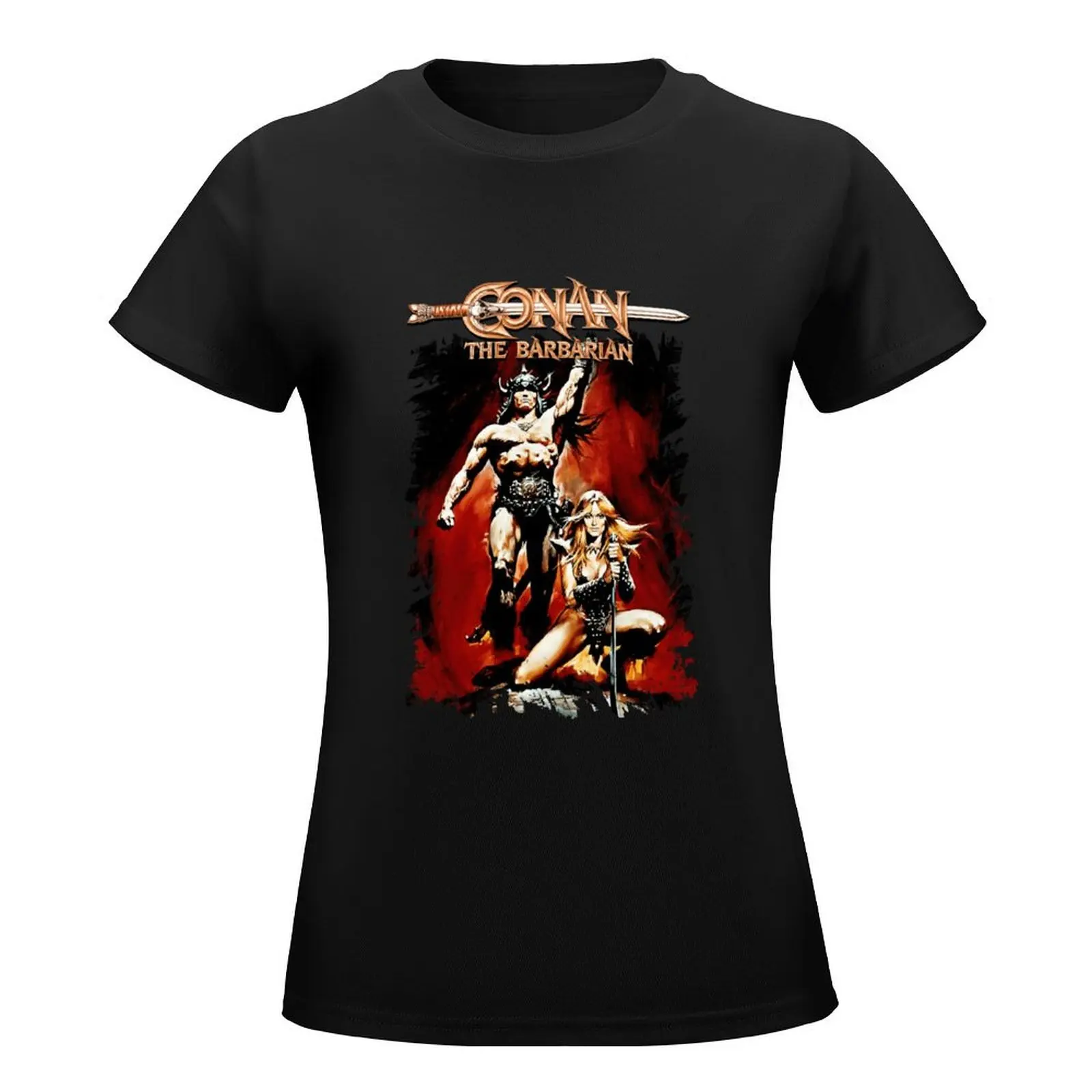 Conan the Barbarian T-Shirt animal print shirt for girls funny hippie clothes vintage clothes t-shirt dress for Women graphic