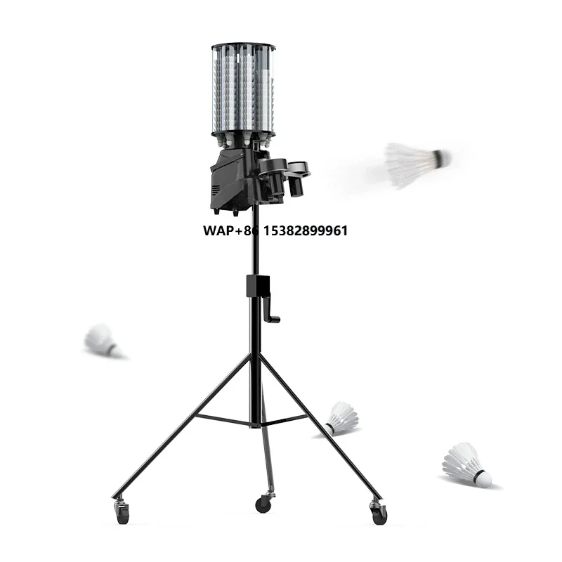 PUSUN PB-6001 Pro Professional Intelligent Badminton Serving Machine Single Multiplayer Manual Hoist Adjustment ABS + Metal