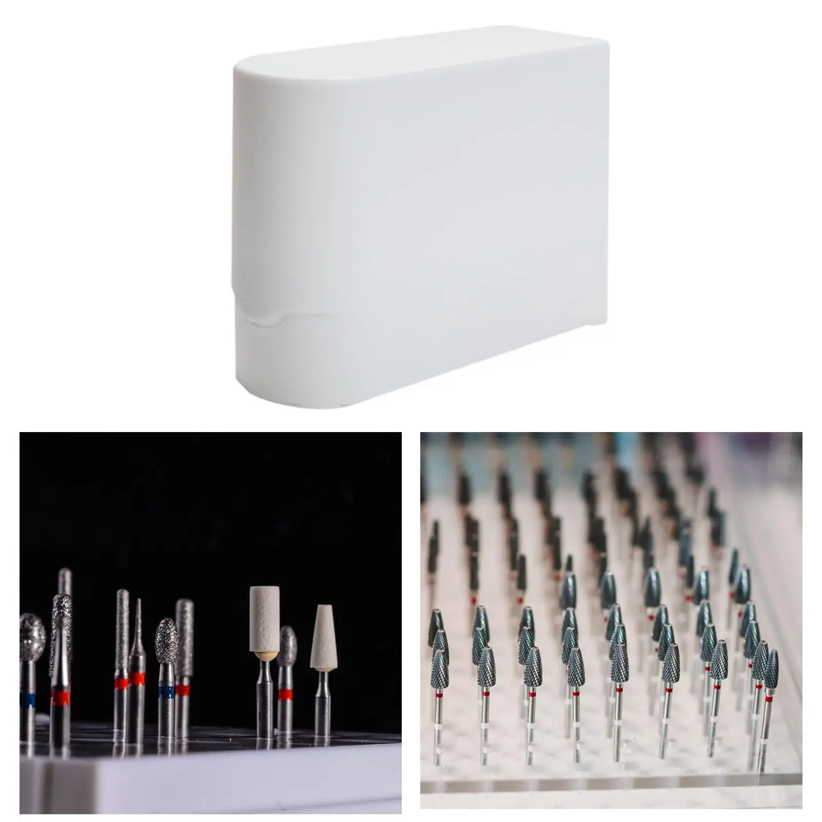 أداة مانيكير حامل لقم الأظافر 12 فتحة صندوق تخزين PP البلاستيك المنظم رف لمعدات الأظافر والمنتجات الفنية #2