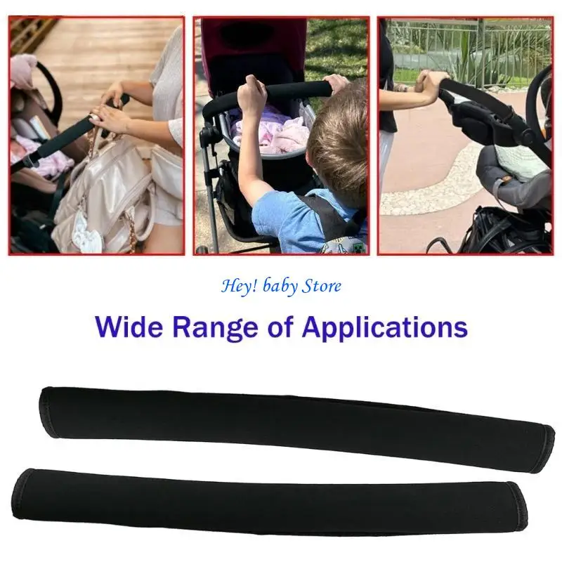 

Q1FE Strollers Handle Grip Fast attach Soft Stainproof Ergonomic Design for Outdoor