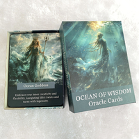 Ocean of Wisdom Oracle Cards, Tarot Cards Big Size, Fortune Telling Toys, Mysterious Sea Taro, Prophecy Oracle Deck, 46-Cards