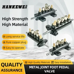 Tyre Changer Spare Parts Air Control Five Way Foot Pedal Valve for Tire Changer Machine Cylinder Controlling Valve Switch