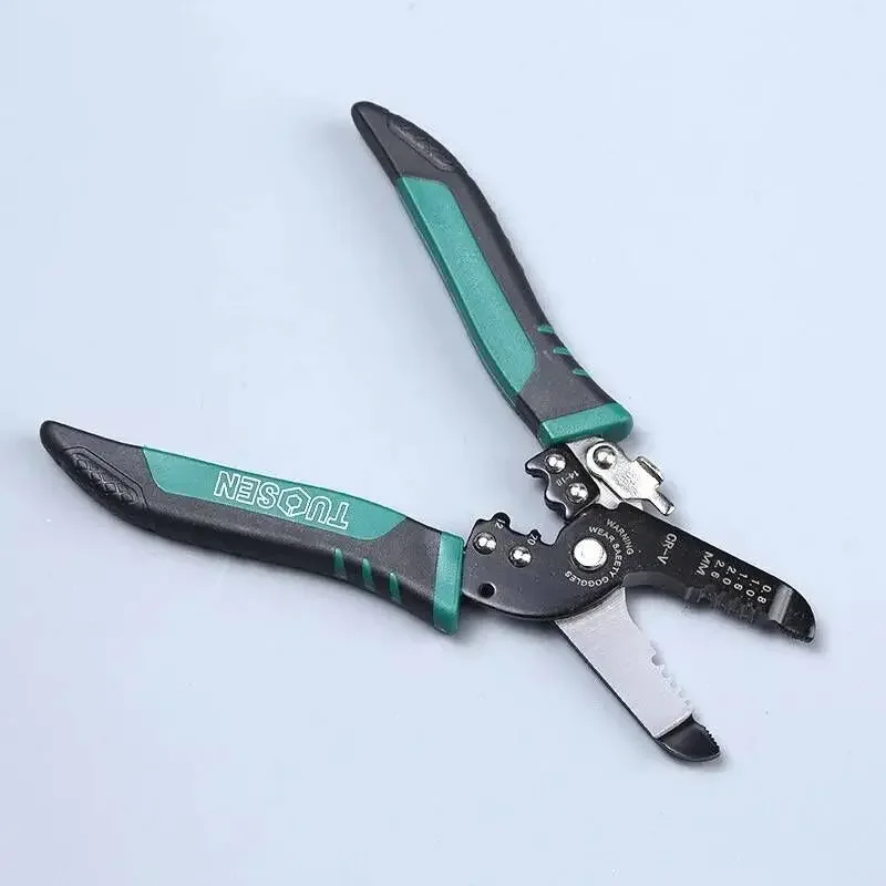 Multifu Wire Stripper Crimping Pliers Electrician Manual Cable Stripper Cable Cutter Stripping Pliers Wire Pulling Plier Tools