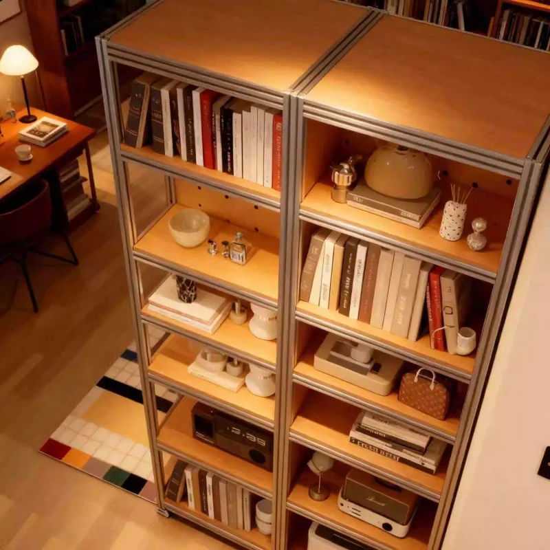 custom.Birch Multi-Functional Aluminum Profile Modern Custom Multi-Tier Display Storage Cabinet Marine Plywood Shelves Home Furn