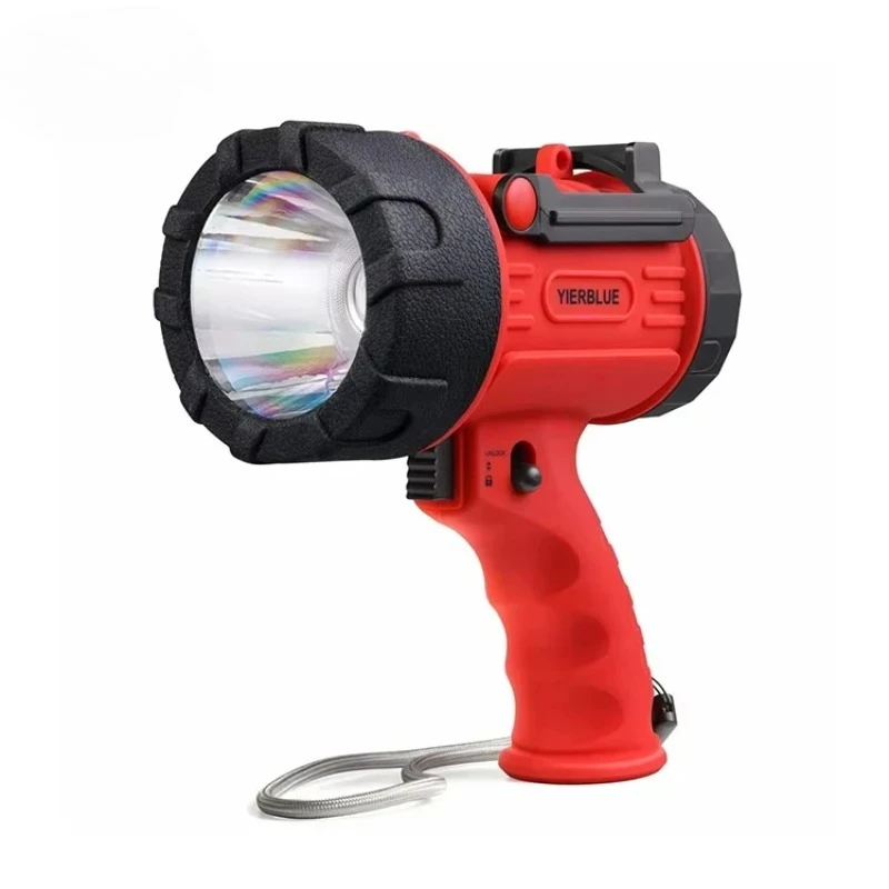 

6000K IP67 Перезаряжаемый светодиодный ударопрочный ручной прожектор Складная подставка со съемной красной линзой Смарт-лампа Genre