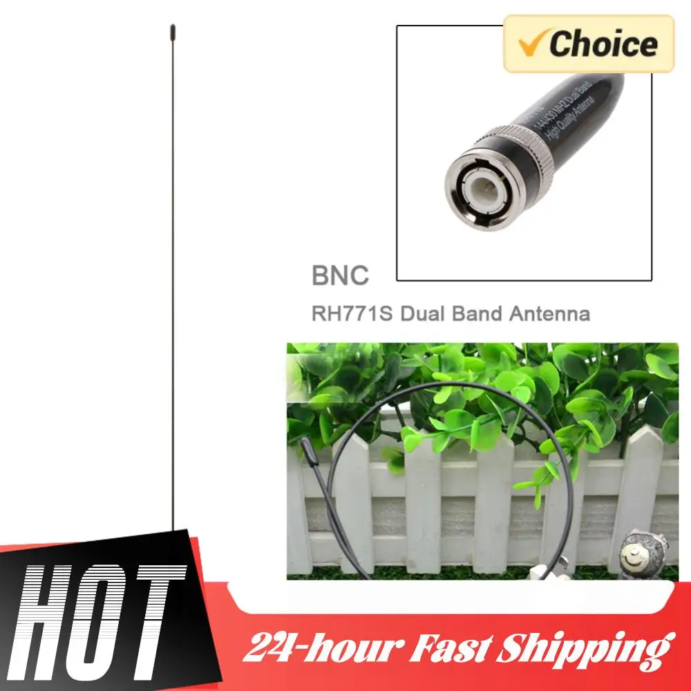 

Двухдиапазонная ультратонкая антенна VHF/UHF 144/430 МГц, аксессуары для радиостанций Icom IC-V8, IC-V80, Kenwood TK100