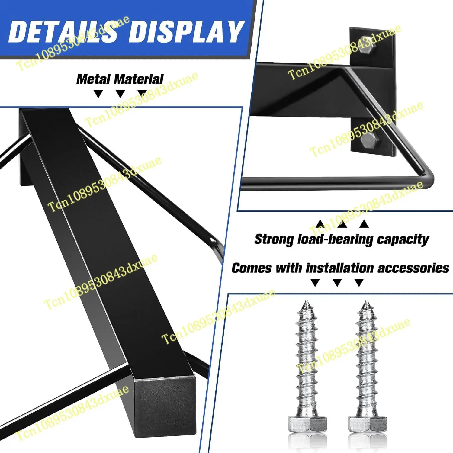2-Pack wall-mounted stud storage saddle holder for Western UK saddles