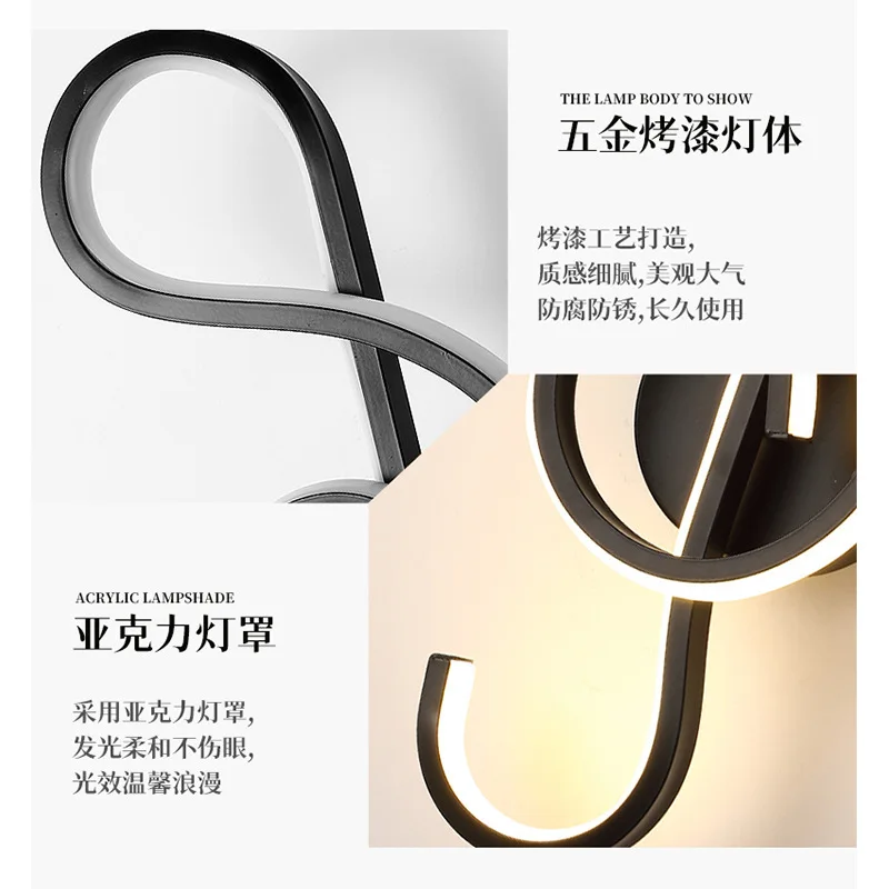 Nordic LED Ceiling Light, Modern Minimalist Lamp Hallway, Entryway, Balcony and Bay Window