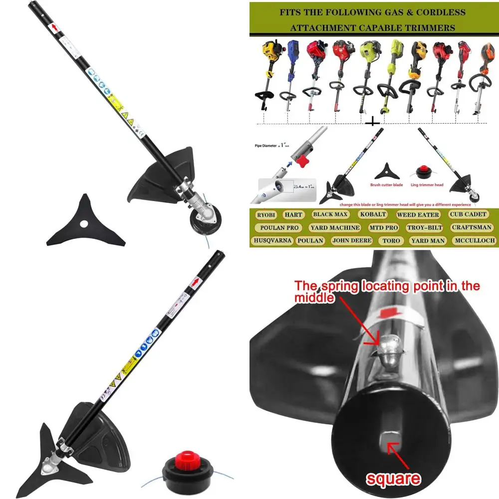 مرفق أداة تشذيب العمود المرن لأدوات تشذيب سلسلة Worx وTroy-Bilt وSunseeker ورؤوس الطاقة #1